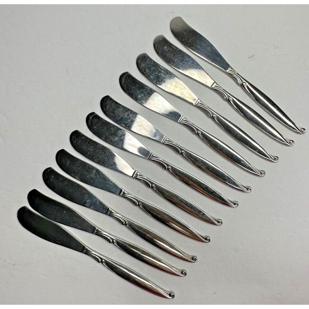 Community Driftwood Cheese Butter Knife Stainless Flatware set of 11